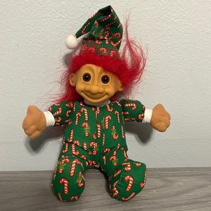 Vintage Russ Christmas Troll, Plush Body